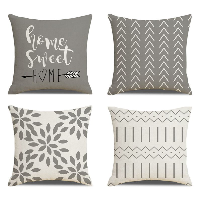 

4PCS Throw Pillow Covers 18x18Inch Decorative Pillow Covers Soft Navy Blue Pillowcases for Couch Sofa Bed Home Boho Decor Accent 450x450mm