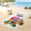 Pocoyo Aufdruck Schnelltrocknendes Strandtuch Super Saugfähiges Weiches Leichtes Badetuch für Pool Sommer Reisen