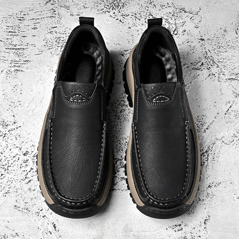 Men's Trendy Casual Shoes Fashionable Wide Toe Appearance Breathable Lining Flexible Sole All Match Lightweight Daily Sneakers