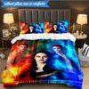 vampire Saga Romance 3pcs K-pop music group Bedding set,Ideal for Bedroom, Dormitory,Including Duvet Cover And 2pcs Pillowcases,Fan gifts