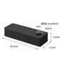Yamazaki Jitsugyo Incense Storage Case Black X X Tower Tower Incense Holder Incense Holder 1870 Body W20.2 D7.2 H4.4cm