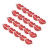 20Pcs Red Lip Rhinestones Resin Crystal Hot Diamond Pattern Clothing Decoration DIY Accessories