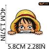 Black Fox Cartoon Animation Character Embroidery Cloth Sticker Japanese One Piece Patch Computer Embroidery Sticker