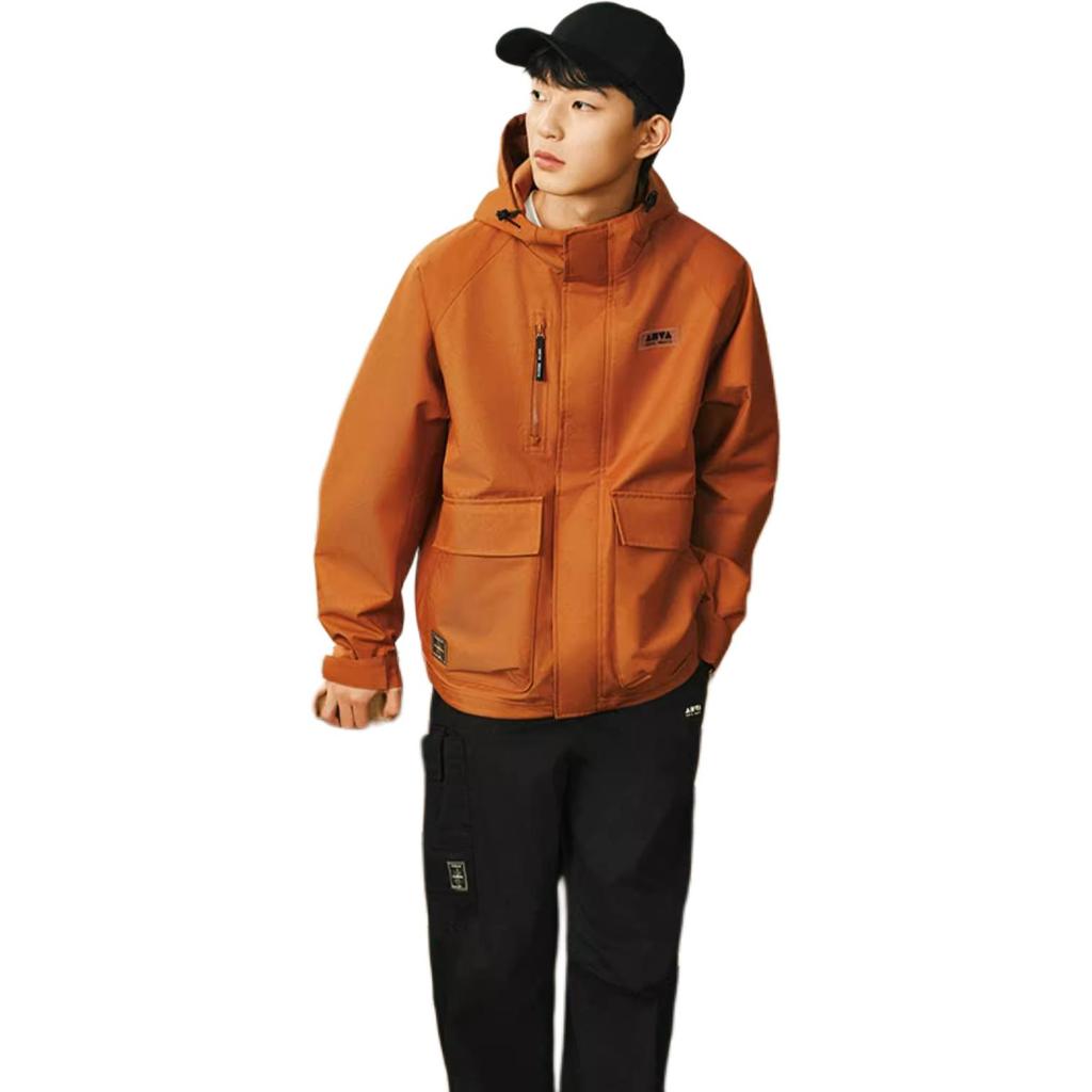 Anta Lifestyle Series Solid Color Zipper Hooded Comfortable Breathable Versatile Jacket Unisex Jacket Black 172518603-4