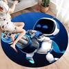 Tappeto Rotondo ASTRO BOT, Tappeto per Soggiorno Camera da Letto Divano Sala Giochi Decorazione, Tappetino Antiscivolo