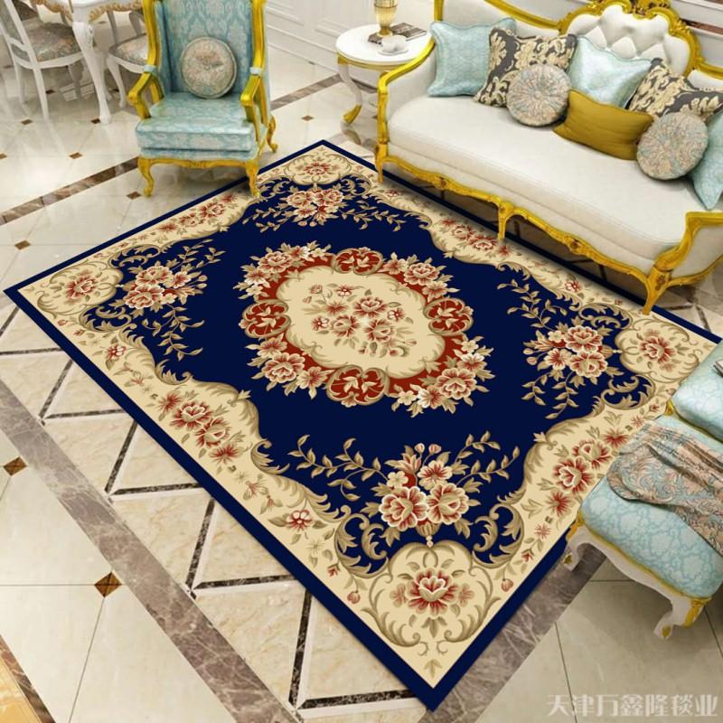 Classic European Style Area Rug Living Room Bedroom Office Entryway Non-Slip Floor Mat