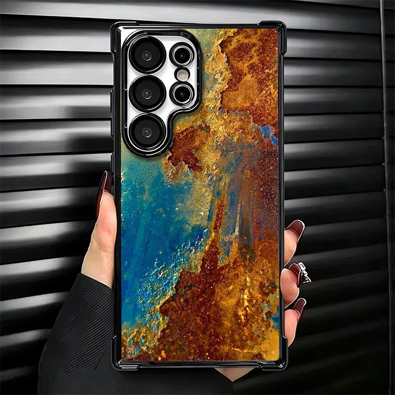 Vintage Industrial Style Rusty Pattern Soft Phone Case For Samsung Galaxy S26 Ultra S25 Edge S24 FE S23 Plus S22 S21 + S20 Plati