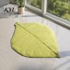 Non Slip Pet Mat for Furniture Leaf Shaped Mat, Soft Reversible Cat Sleeping Pad, Washable Natural Style Bedding Padded Dog Bed Sofa Floor Crate