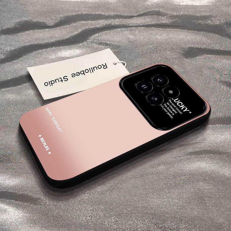 Xiaomi Mi 14 Mobile Phone Case 14pro Personality Smudge Gradual Change Green 14Ultra Large Window All-inclusive Silicone Anti-drop Soft