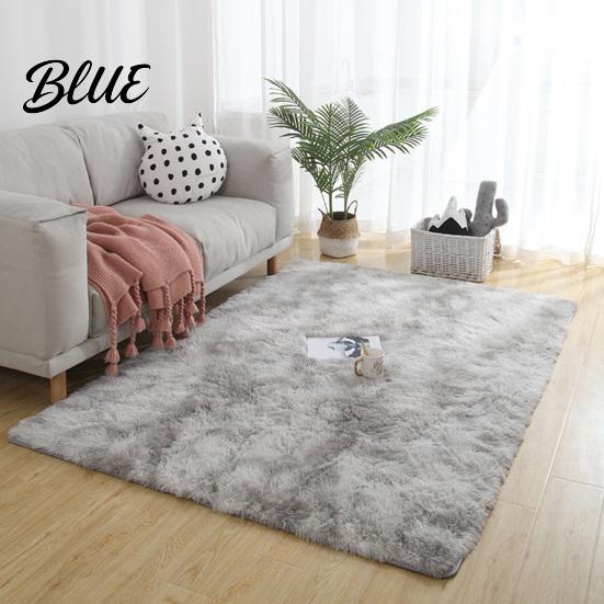 Super Soft Rug Carpet Non-slip Long Plush Modern Colorful Fluffy Tie-Dye Machine Washable Living Room