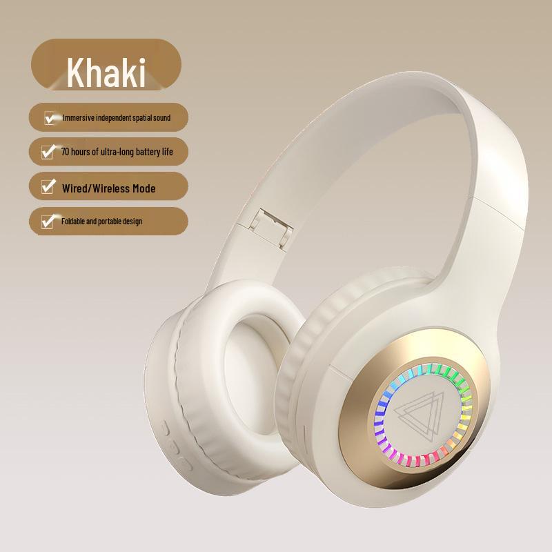 Bluetooth LED Headband Stereo Gaming Headphones