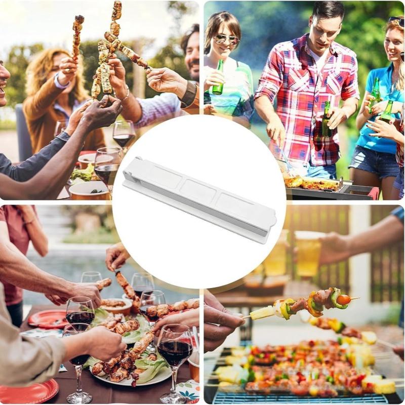 Barbecue Skewer Mold Portable Outdoor Press Barbecue Meat Device Tools Kebab Mould BBQ Tools Multifunction Skewer Manual Mould