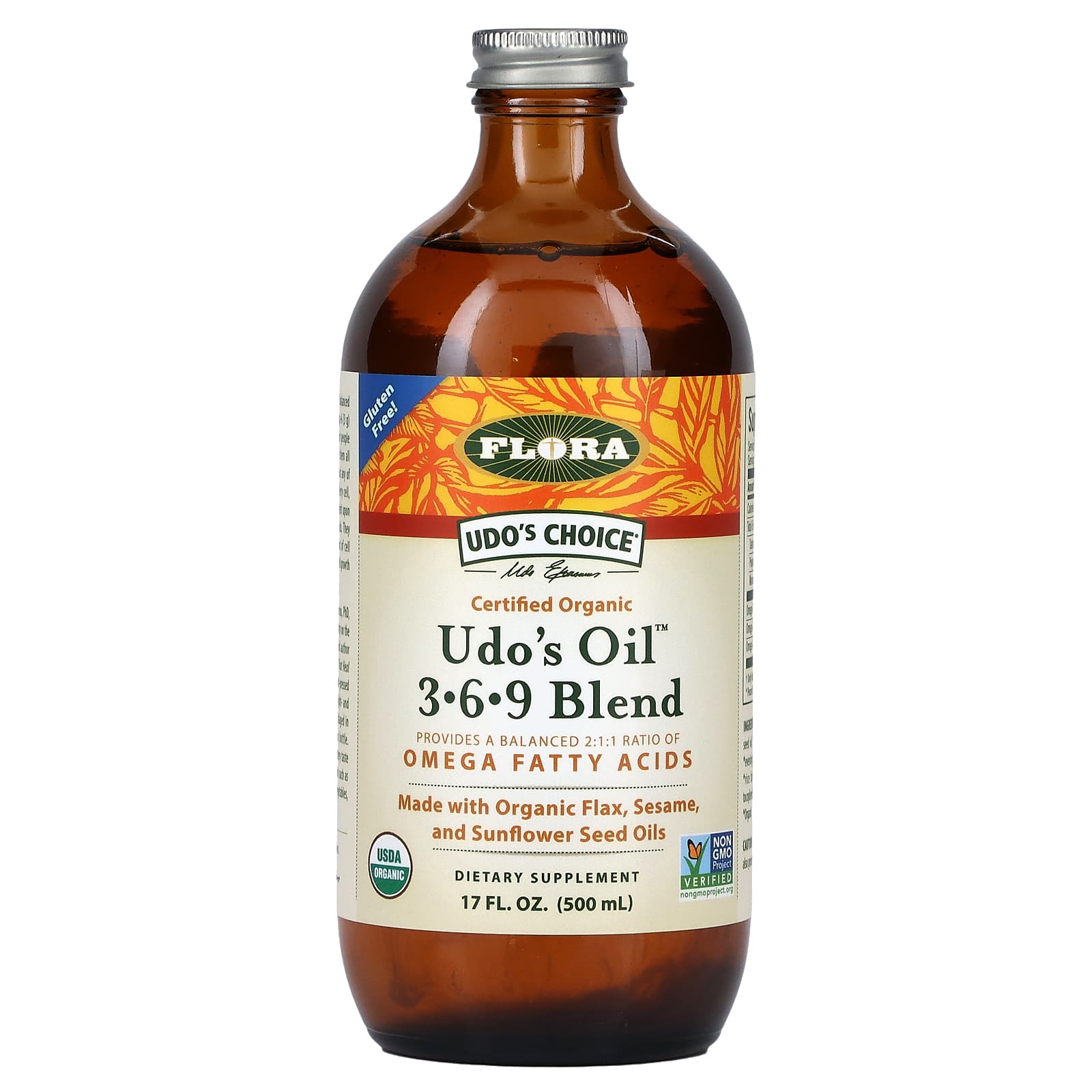 

Udo S Oil 3-6-9 Blend, 500Ml(17Fl Oz)