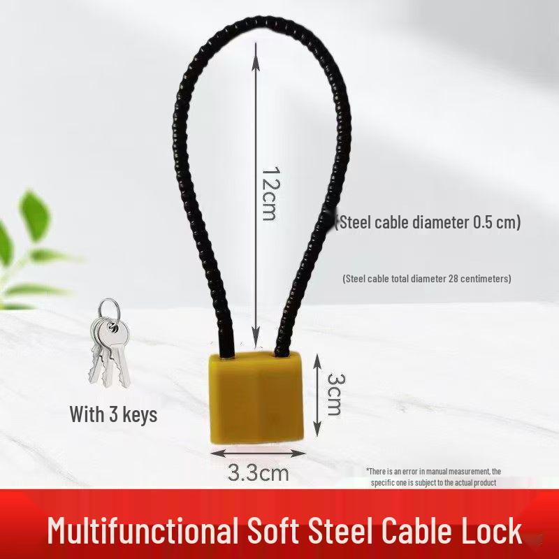Steel Cable Combination Padlock: Anti-Theft Lock for Cabinets & Files