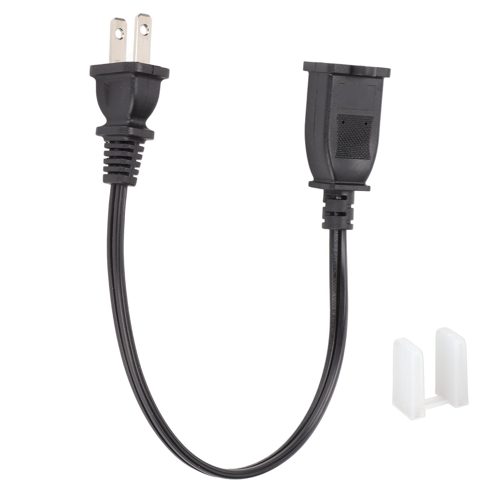 

for NEMA 1‑15P to 1‑15R Cable Male to Female 2 Prong Heavy Duty 18AWG Power Extension Cord 125‑