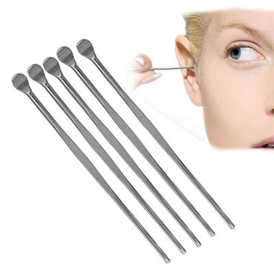 5 Stücke Edelstahl Ohr Pick Wachs Kürette Entferner Reiniger Pflege Werkzeug Earpick