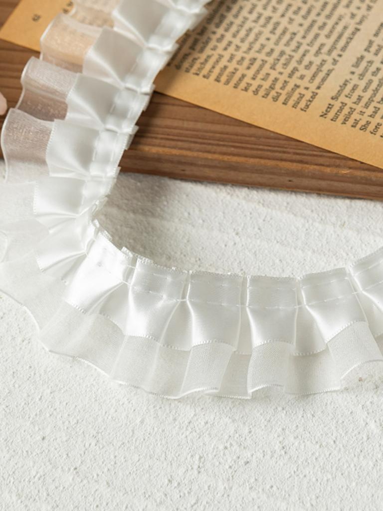 2 Meter Weiß Hochzeitskleider Spitze Für DIY Nähen Bänder Besatz Handarbeit Nähzubehör Bekleidung Dekor Handgefertigtes Material