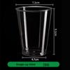 JingJingRS 240ML Thickened Clear Disposable Plastic Cups