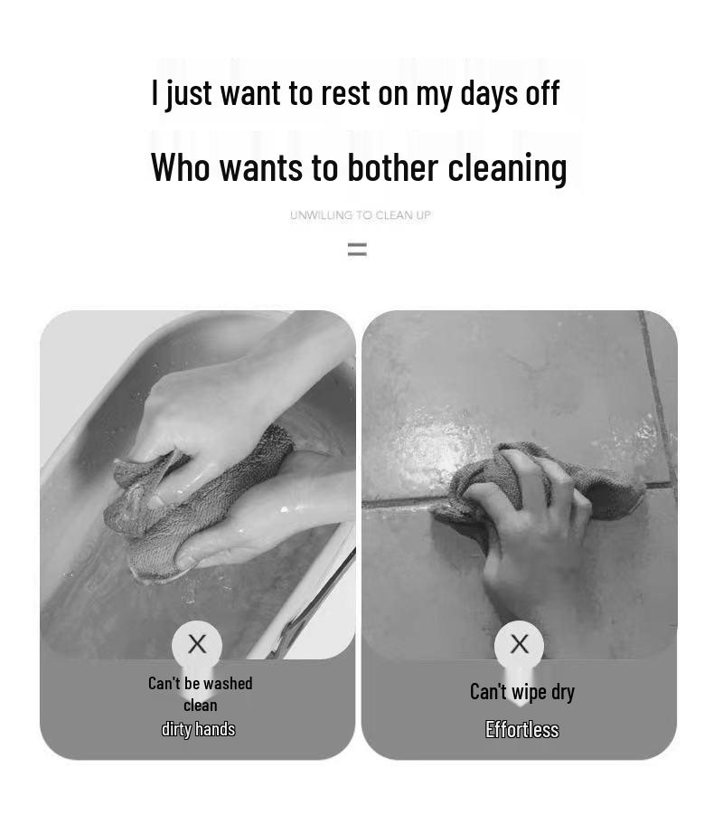 Hands-Free Flat Mop with Easy Clean Bucket