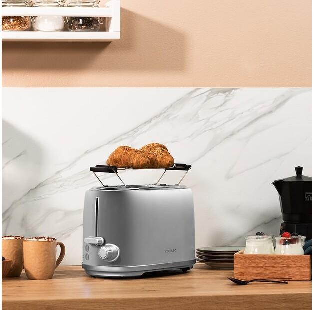 Тостер Cecotec 03206 Toast&Taste 1000 Retro Double inox