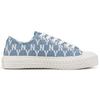 MLB Playball Anti-Slip Wear-Resistant Low-Top Canvas Shoes Unisex Blue White Sneakers 32SHPM111-50U