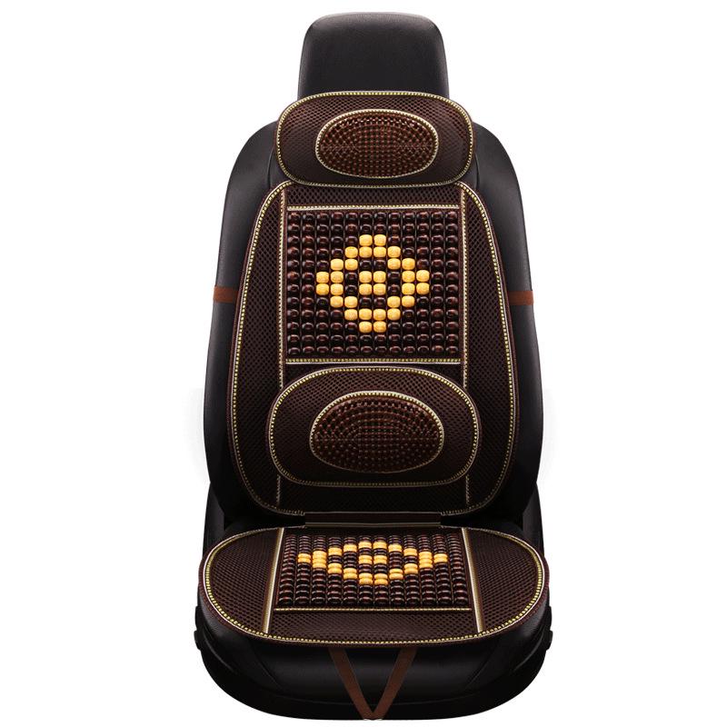 Bamboo Wood Bead Summer Car Seat Cushion & Cooling Mat
