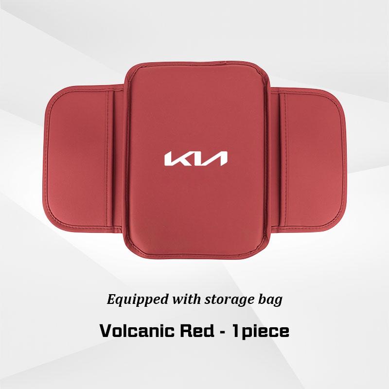 For Kia K3 K5 K8 K9 Sportege Picanto Optima Soul Ceed Cerato Forte Leather Car Armrest Box Mat Cushion Storage Bag Protect Cover