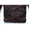Chinese Size Vintage Motorcycle Jacket Men Genuine Leather Jackets 100% Cowhide Leather Coat Winter Biker Jacket Moto Clothing