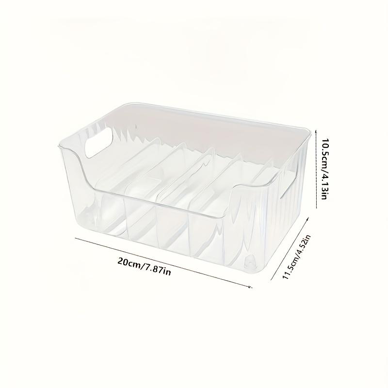 Clear Plastic Seasoning Storage Box With Adjustable Divider Transparent Divided Cosmetic Food Storage Box Detachable Spice Rack 1-tier прозрачный 1690₽
