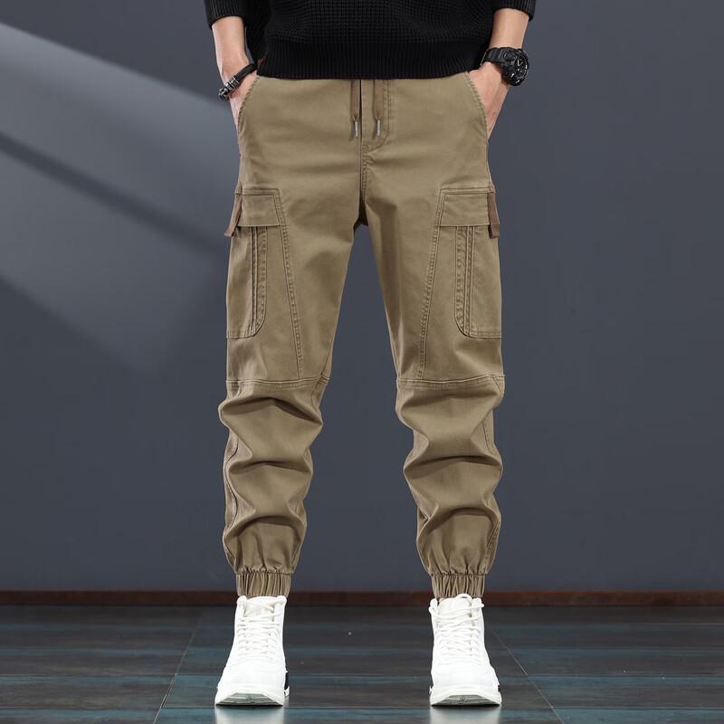Men's American Retro Loose Fit Cargo Jogger Pants