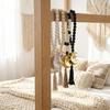 Handmade Wooden Beads Pendant Rustic Style Islamic Hanging Ornament  Home Decoration