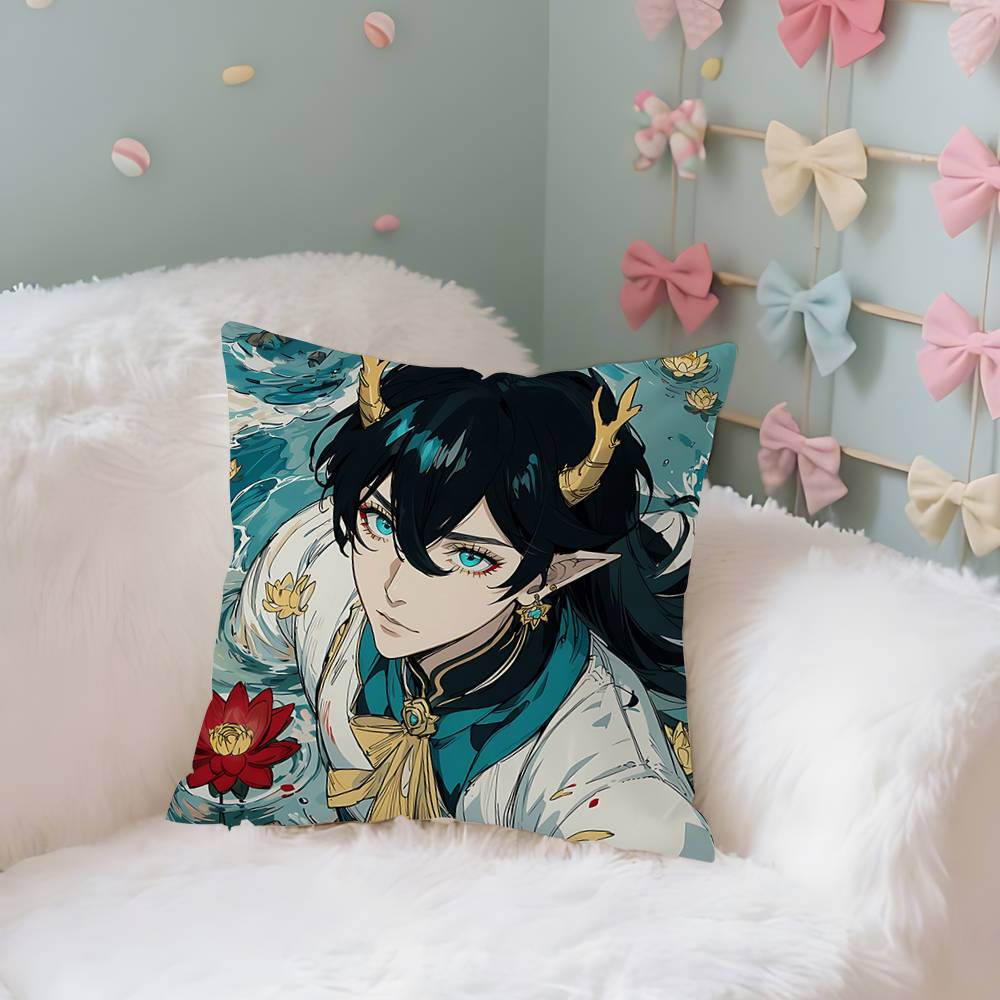 Dan Heng Imbibitor Lunae Case Plush Fabric Soft Pillowcase Double Sided Print Cushion Cover Household Gifts