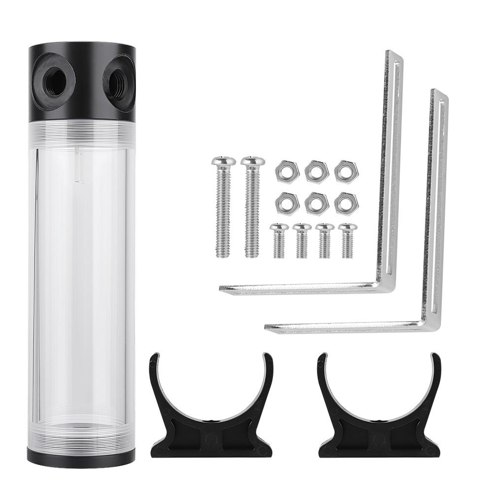 50mm Diameter G1 4 Thread DIY Extra Long Cylinder Water cooled Tank for Computer Cooling
