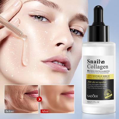 SADOER Anti-Wrinkle Hydrating Moisturizing Snail Collagen Serum