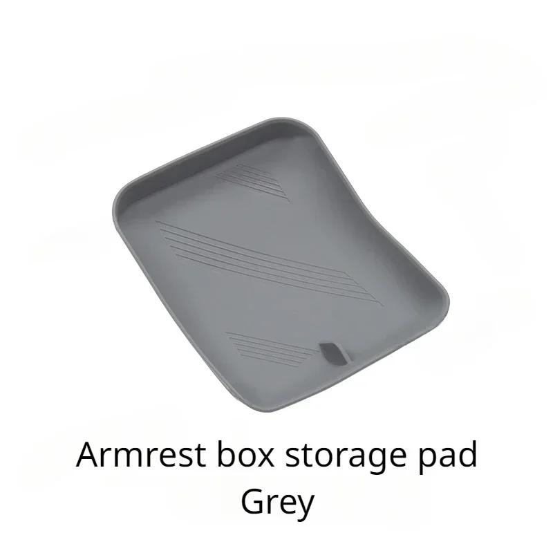 For Tesla Model X S Silicone Pad Protective Cup Holder Wireless Charging Mat Central Control Armrest Storage Box Car Accessories