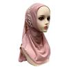 Elastic Fit Women Turban Cap Pull On Pull On Head Wrap Gift Idea Beaded Hijab Scarf  Muslim Women