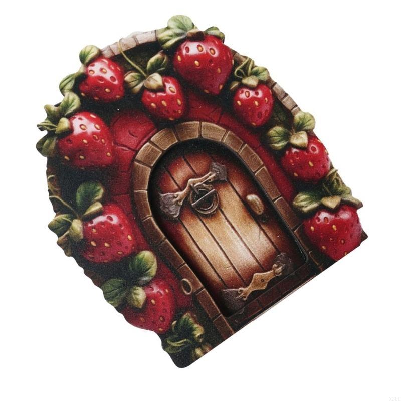 Miniature Fairy Garden Accessories Fairy Door for Tree Garden Sculpture Lawn X3UC