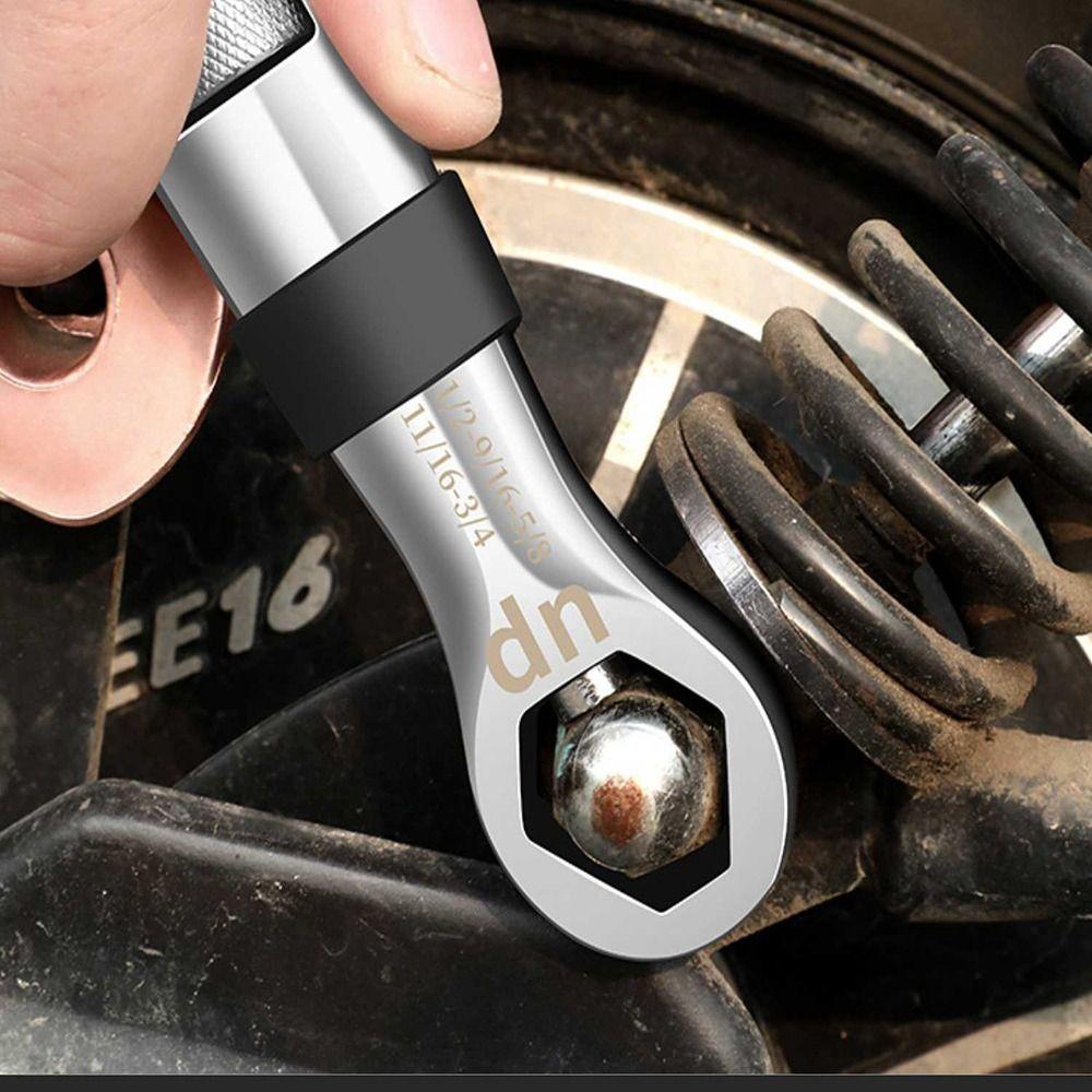 Adjustable Hand Tool Multifunctional CR-V Wrench Set 7-19mm Spanner 23 In 1 Ratchets