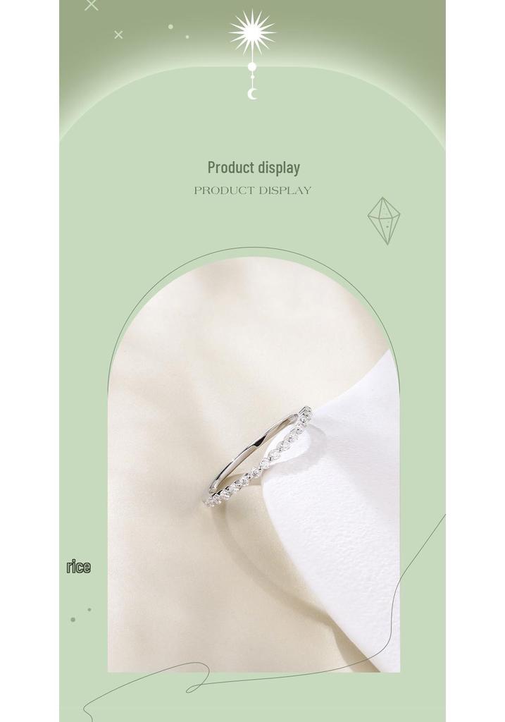 Fashionable Geometric Rhinestone Star Stackable Ring for Women - Versatile Accessory for Commuting