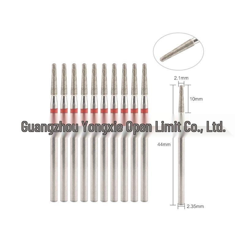 10-Piece Nail Art Diamond Drill Bits for Pre-Treatment and Grinding Dead Skin & Calluses