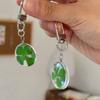 Four-leaf clover keyring D-ring Four-leaf clover keychain DD-12873