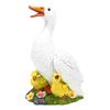Duck Statue Garden Decor Resin Water Proof Mother Duck with Ducklings Figurine Lawn Ornament for Indoor Outdoor Patio