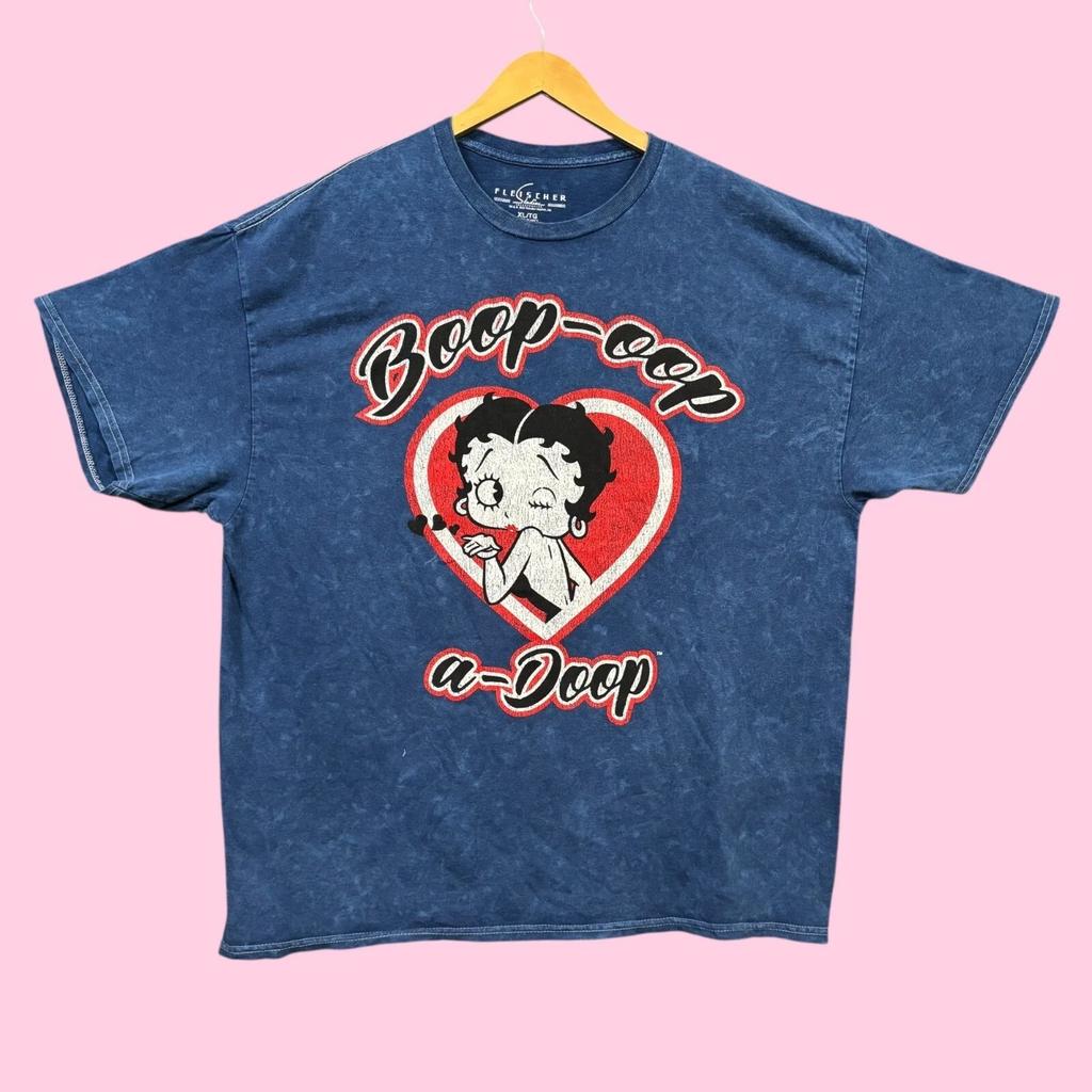 Betty Boop Boop-Oop A-Doop by Fleischer Studios Mineral Wash Tee XL