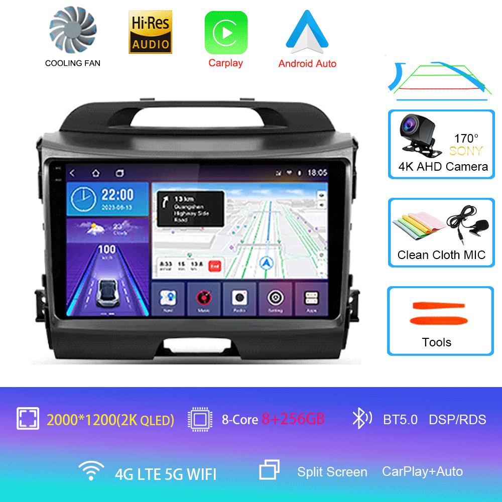 Android 14 Car Radio For Kia Sportage 3 SL 2010 - 2016 Multimedia Video Player Navigation GPS No 2din 2 din dvd