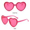 Retro Uv400 Protection Heart-Shaped Sunglasses Halloween Cosplay Party Glasses Summer Heart Sunglasses For Women