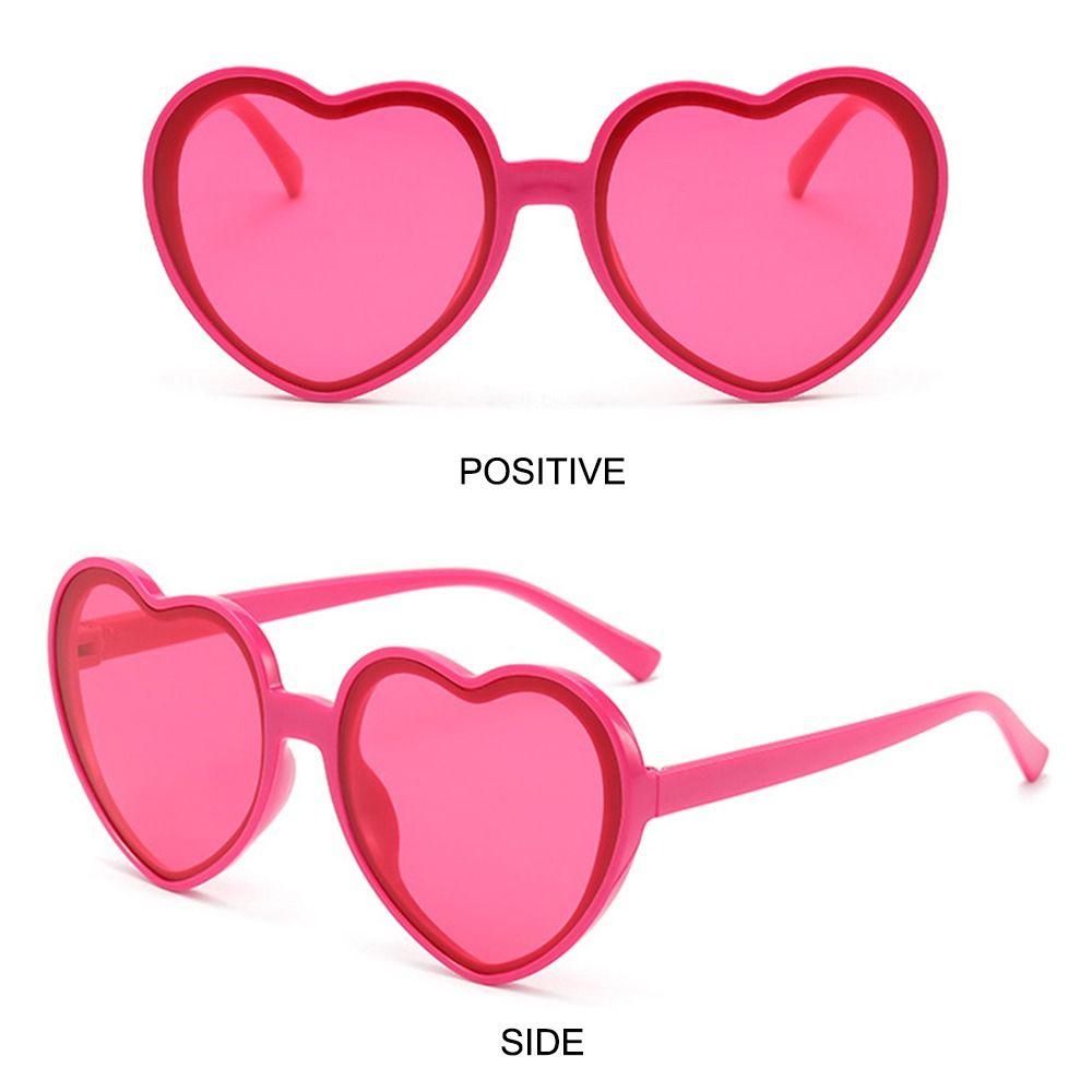 Retro Uv400 Protection Heart-Shaped Sunglasses Halloween Cosplay Party Glasses Summer Heart Sunglasses For Women