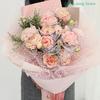 1Roll Irregular Hollow Net Flower Wrapping Mesh Paper Floral Bouquet Packaging Sheet Fresh Flower Florist Wrap Supplies