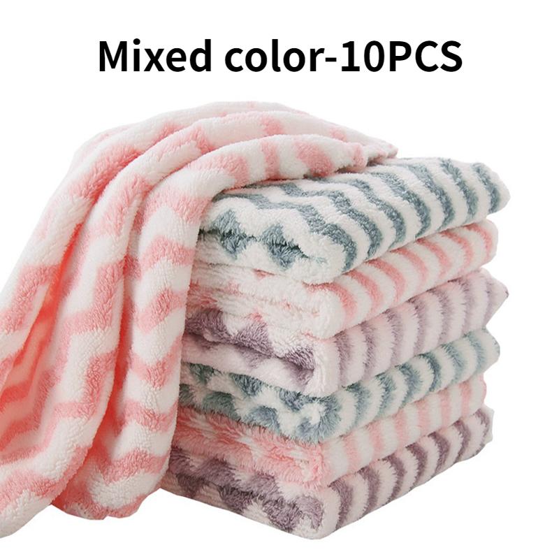 5/10 STÜCKE Mikrofaser Geschirrtücher Weiche Flecken Waschbar Küche Badezimmer Auto Fensterreinigung Wiederverwendbares Haushaltsreinigungstuch