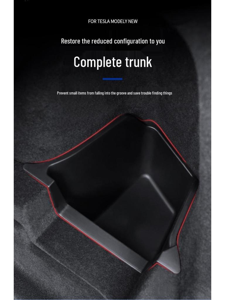 Tesla Model Y Refresh TPE Kofferraum-Aufbewahrungsbehälter - Spritzgegossene Aufbewahrungslösung