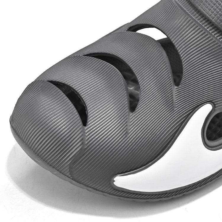 Cave Shoes Men's Summer Outer Wear Beach Anti-slip Slippers Thick Bottom Super Soft Wrapped Toe Sandals Dual Purpose